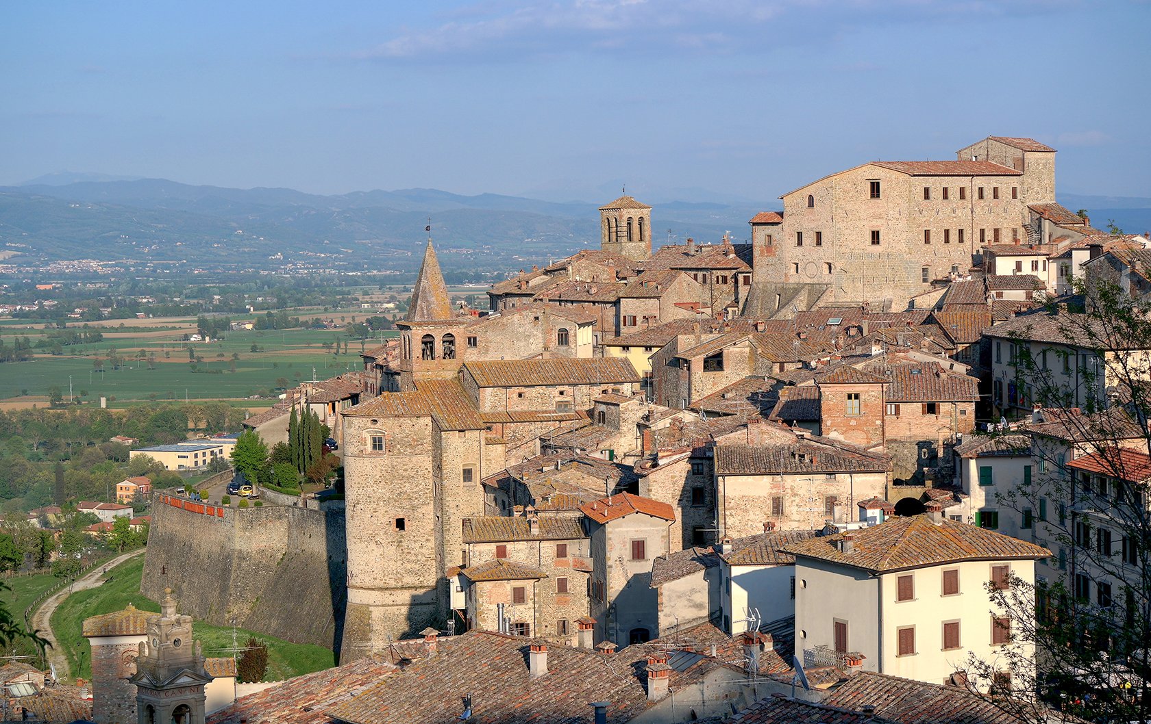 View of Anghiari in Tuscany